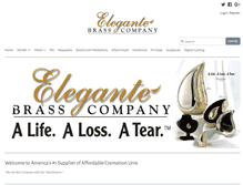 Tablet Screenshot of elegantebrass.com